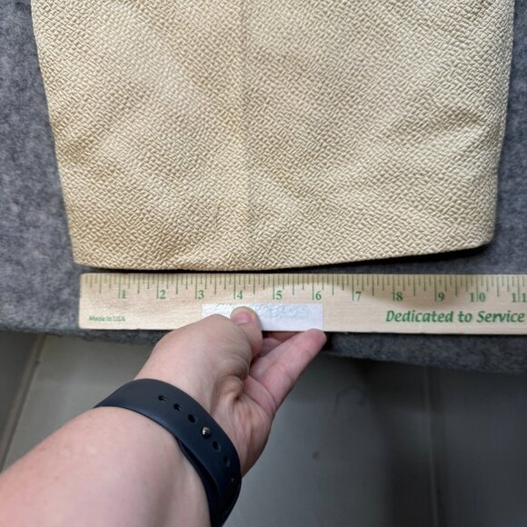 Talbots Dress Pants Womens Plus 24W Gold Side Zip Straight Silk Wool High Rise - Picture 11 of 12